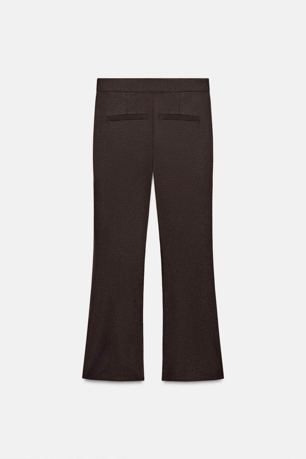 БРЮКИ МИНИ FLARE ИЗ ЛЬНА