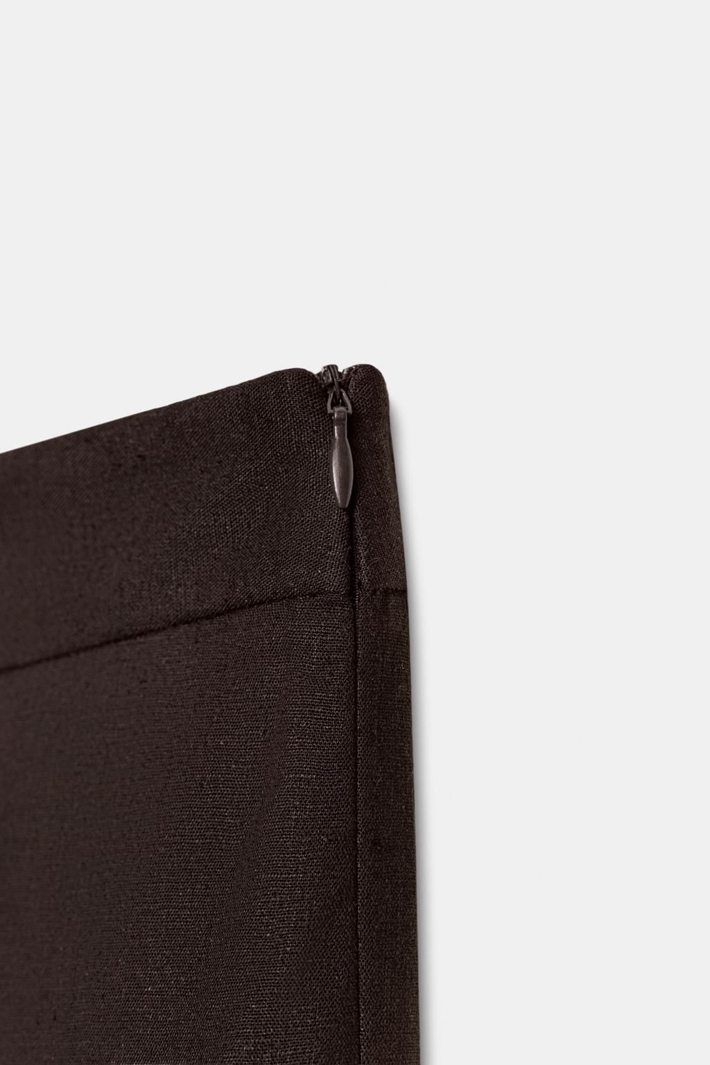 БРЮКИ МИНИ FLARE ИЗ ЛЬНА