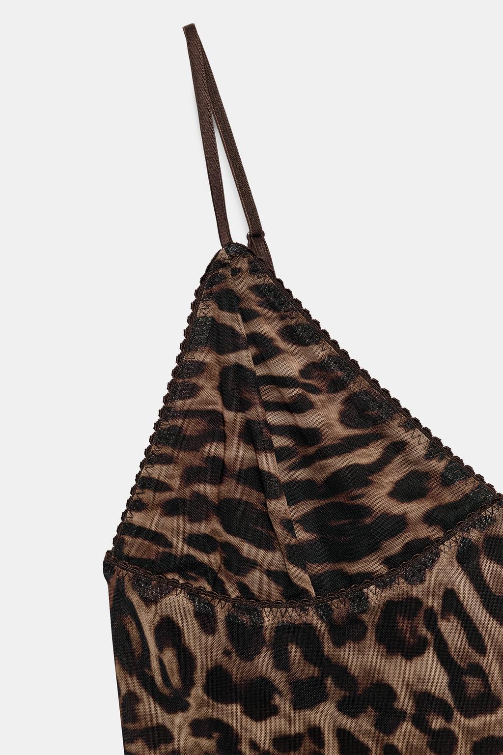 ТОП ИЗ ПОЛУПРОЗРАЧНОЙ ТКАНИ С АНИМАЛИСТИЧЕСКИМ ПРИНТОМ