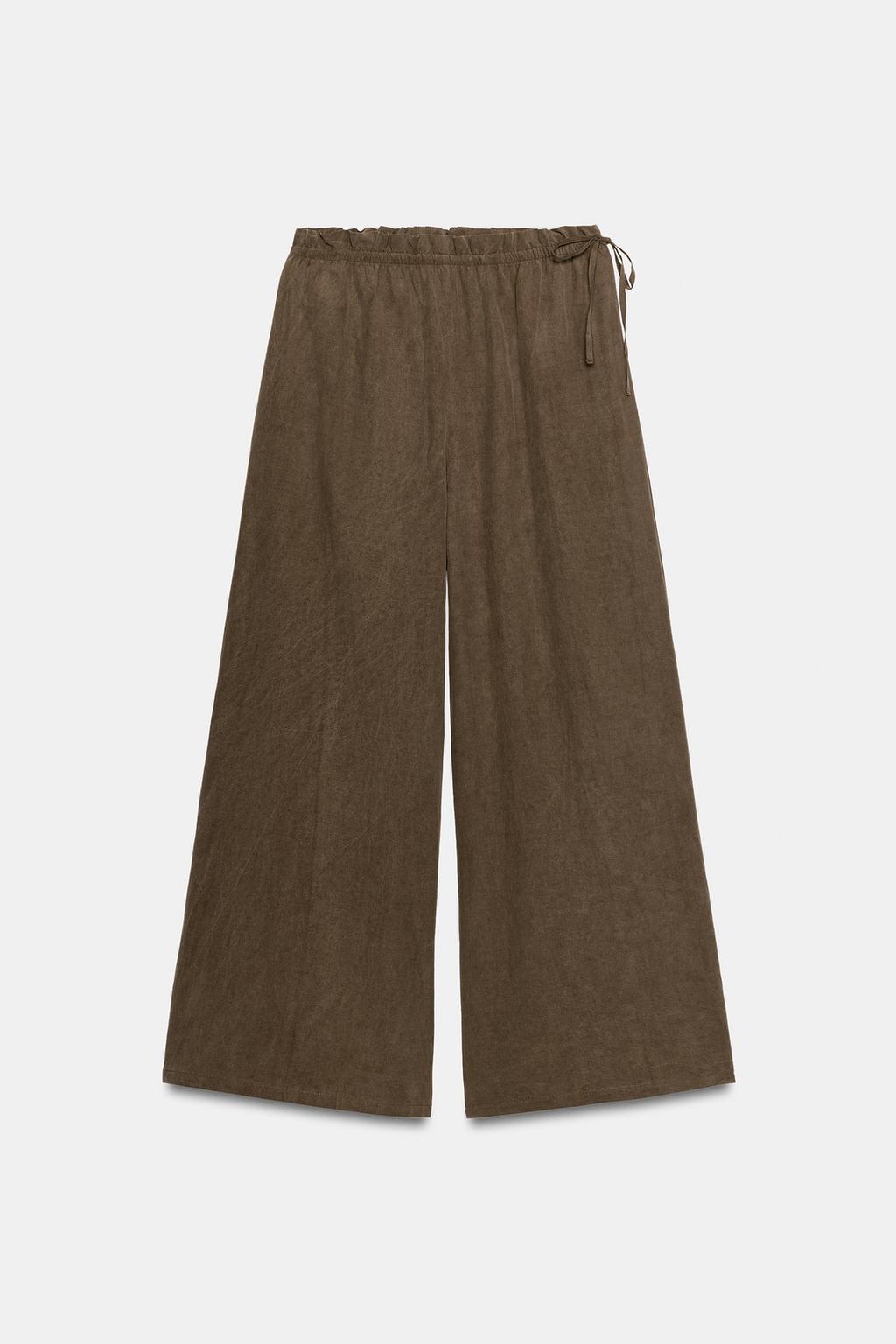 БРЮКИ ПАЛАЦЦО С ЗАВЯЗКАМИ