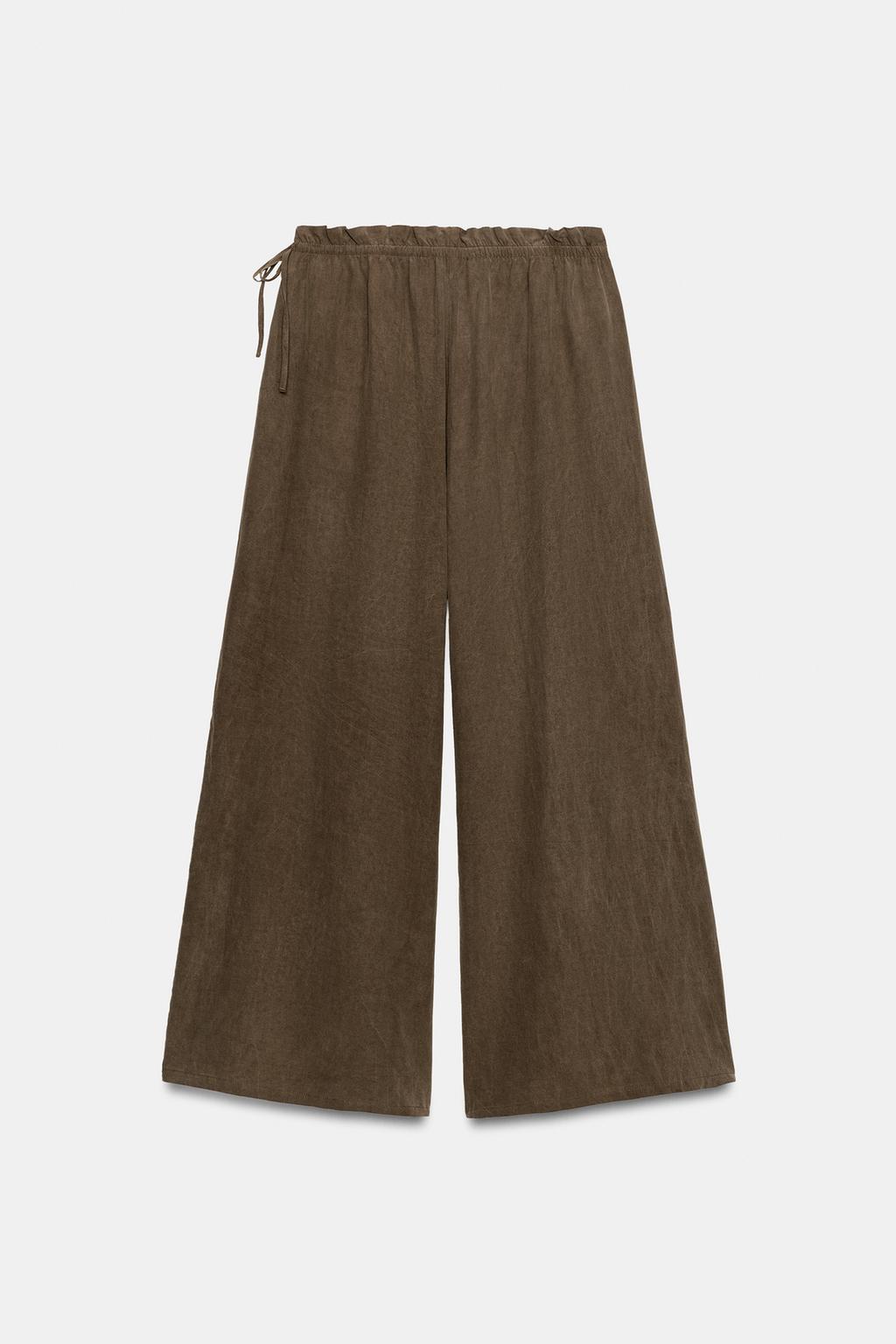 БРЮКИ ПАЛАЦЦО С ЗАВЯЗКАМИ