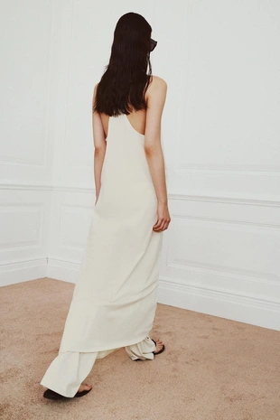 Длинное хлопковое платье- Заказать в России