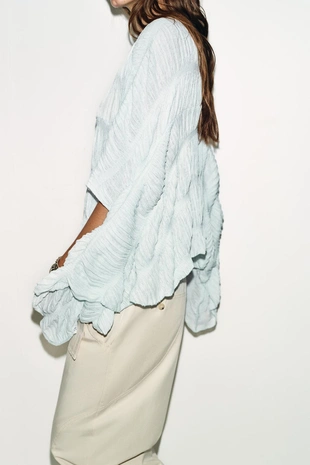 Топ-накидка с текстурой- Заказать в России