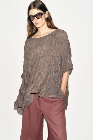 Топ-накидка с текстурой- Заказать в России