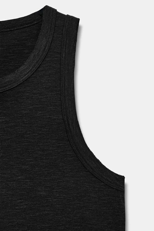 Топ в рубчик без рукавов- Заказать в России