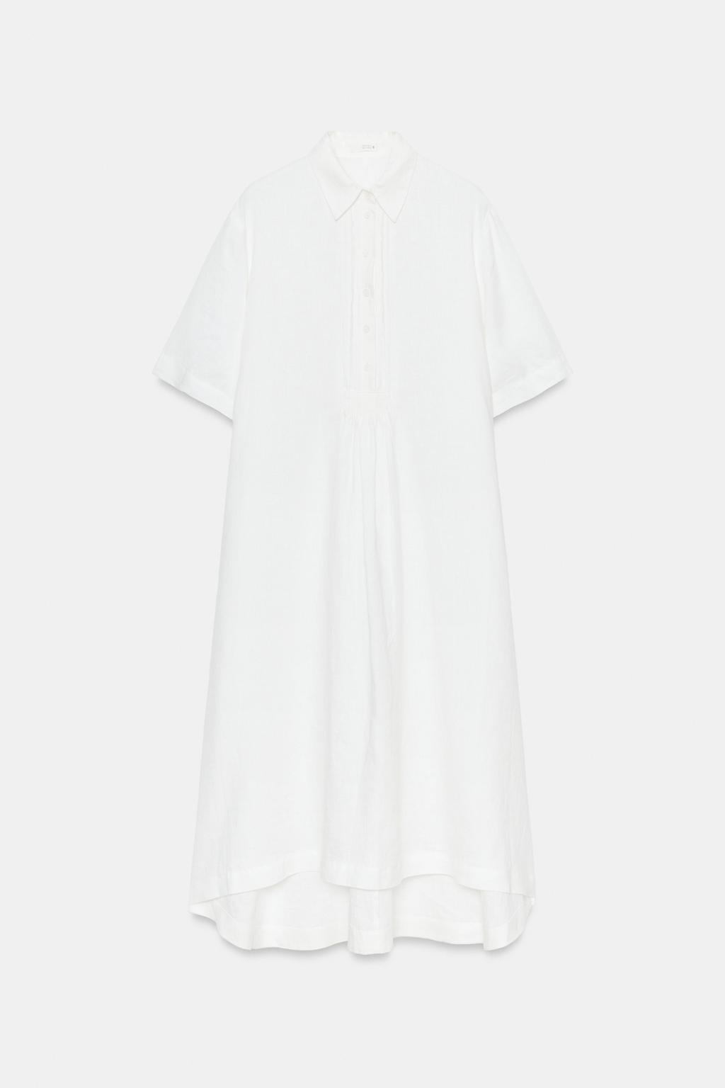 ПЛАТЬЕ-РУБАШКА ИЗ ЛЬНА — ZW COLLECTION