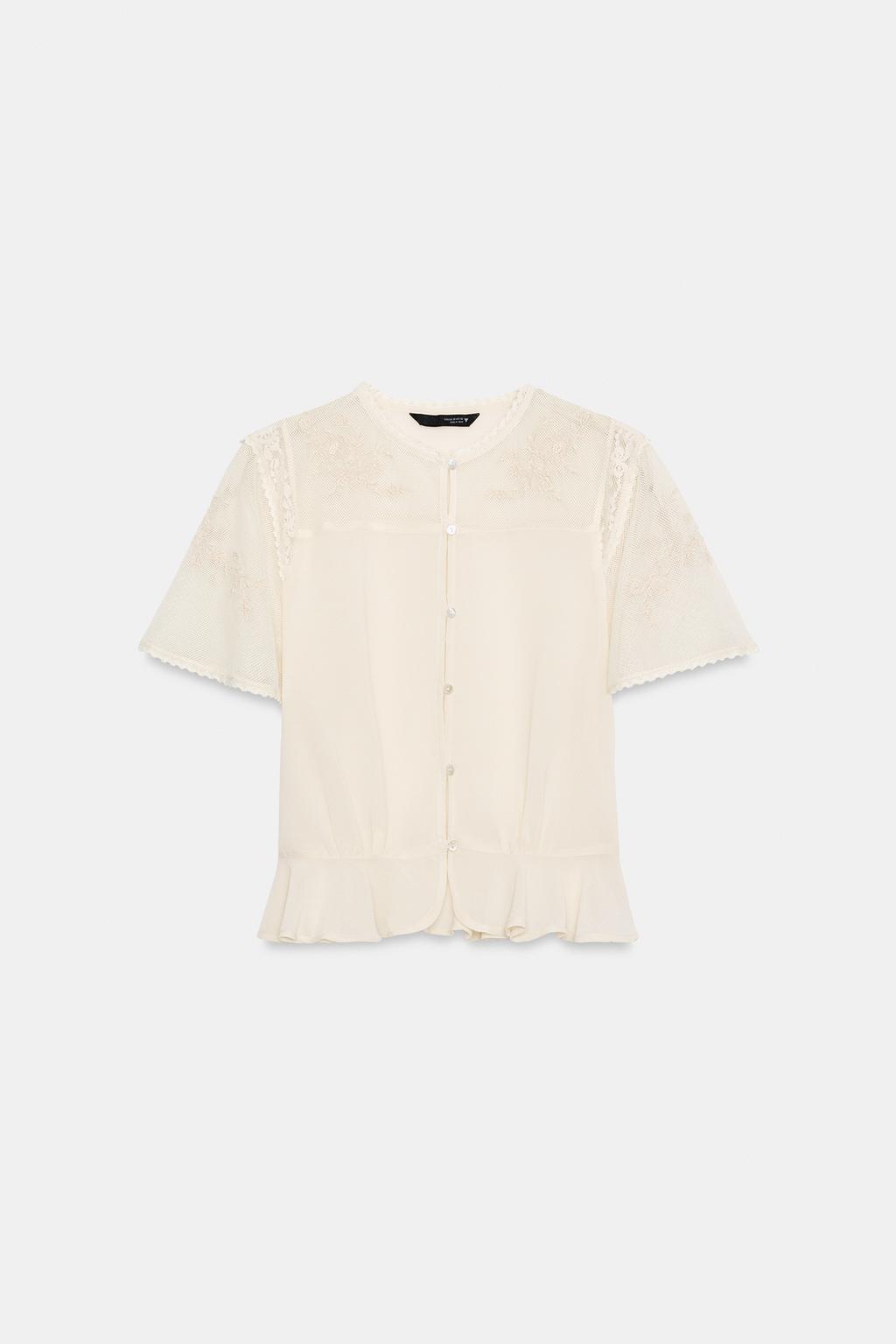 ТОП С ВЫШИВКОЙ НА РУКАВАХ-КРЫЛЫШКАХ