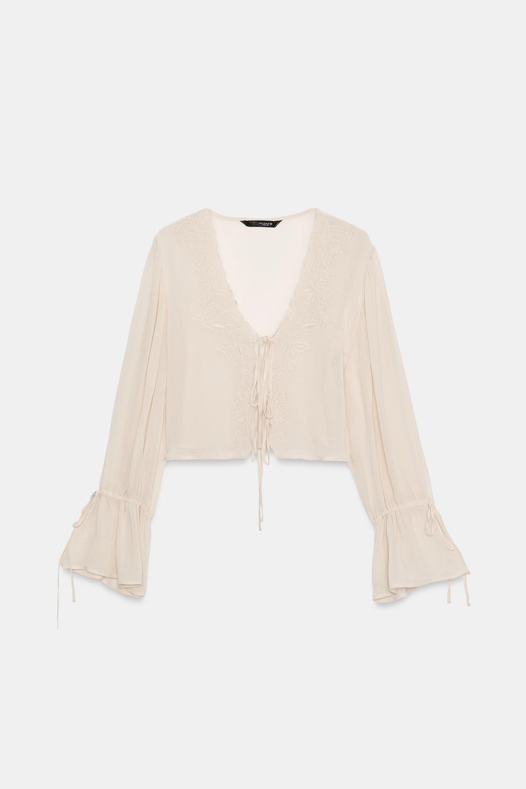 ТОП С ВЫШИВКОЙ И ЗАВЯЗКАМИ