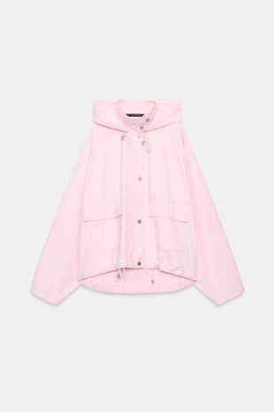 Куртка с капюшоном и регулируемым подолом- Заказать в России