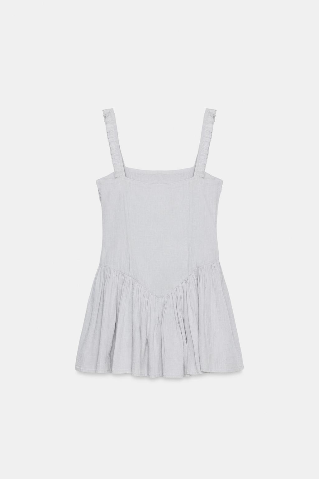 КОРОТКОЕ ПЛАТЬЕ С ОБЪЕМНОЙ ВЫШИВКОЙ