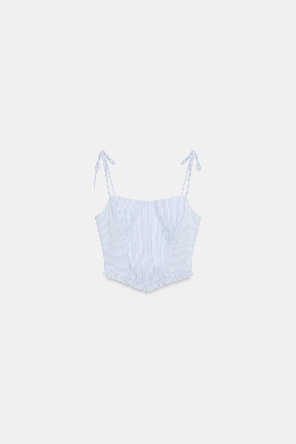 КРОП-ТОП-КОРСЕТ ИЗ ПОПЛИНА