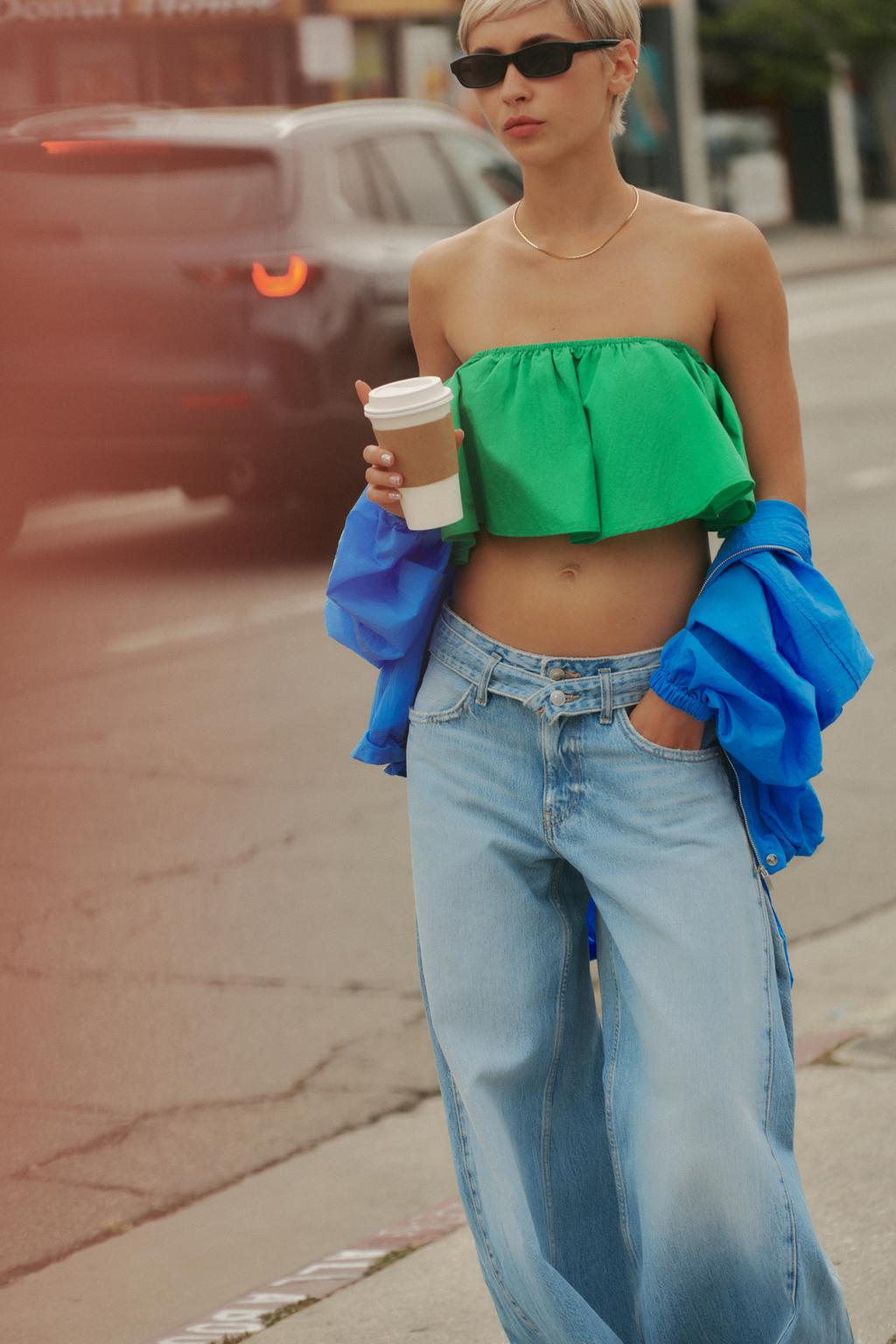 ТОП-БАНДО ИЗ ТАФТЫ С ВОЛАНАМИ