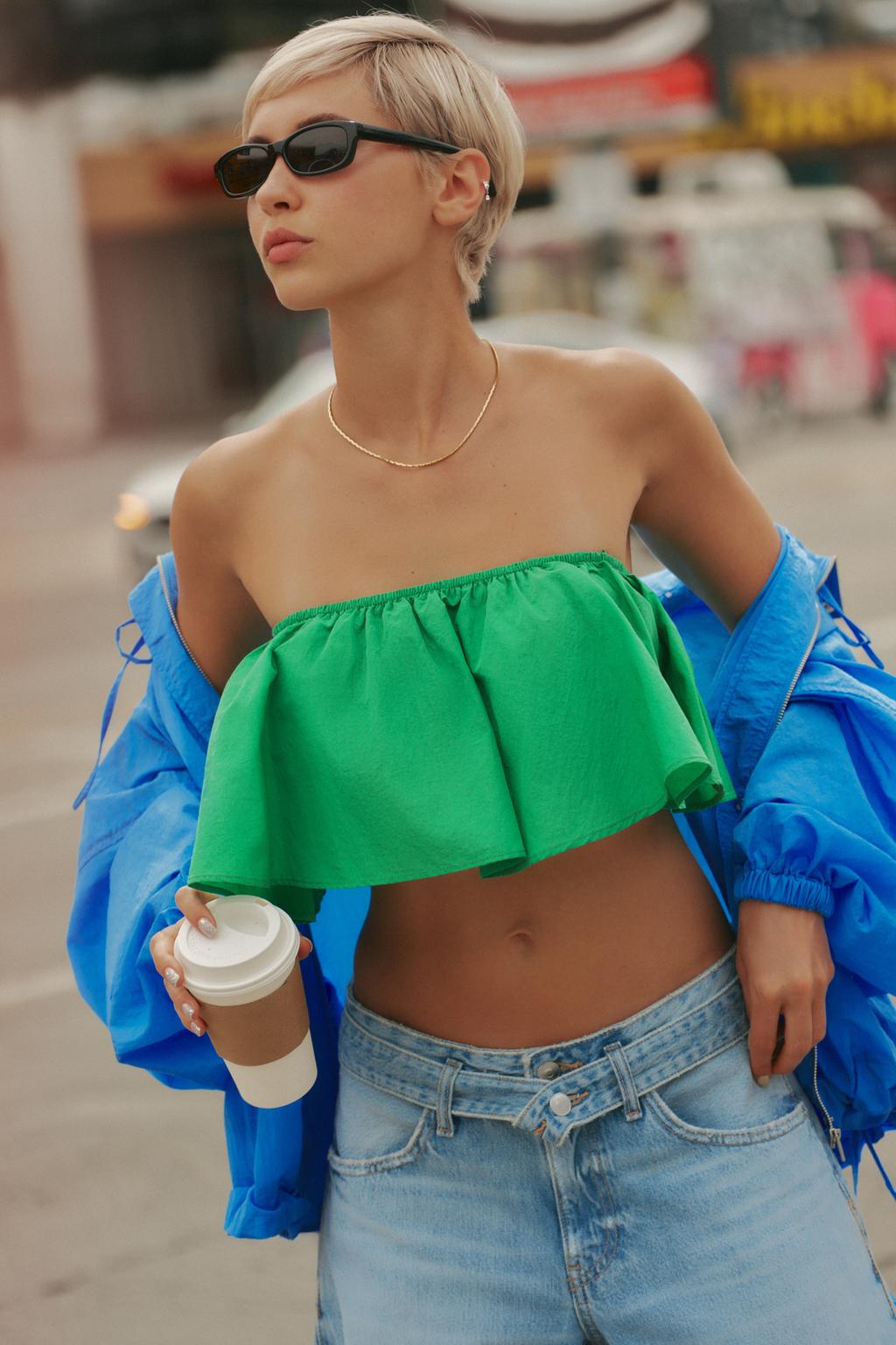 ТОП-БАНДО ИЗ ТАФТЫ С ВОЛАНАМИ