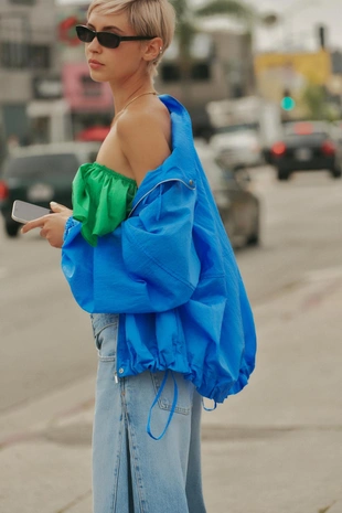 Топ-бандо из тафты с воланами- Заказать в России