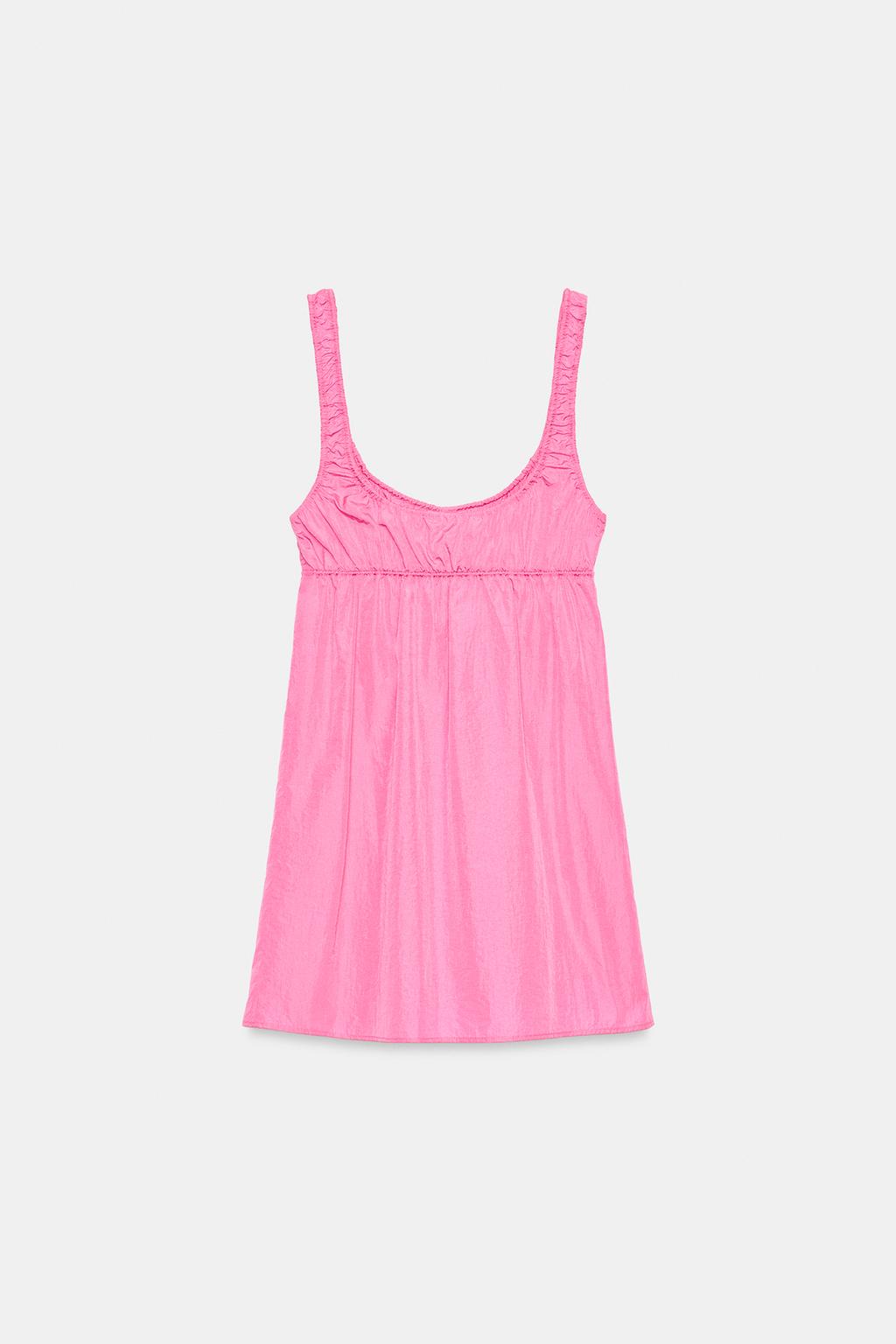 КОРОТКОЕ НЕЙЛОНОВОЕ ПЛАТЬЕ С ФИКСАТОРАМИ