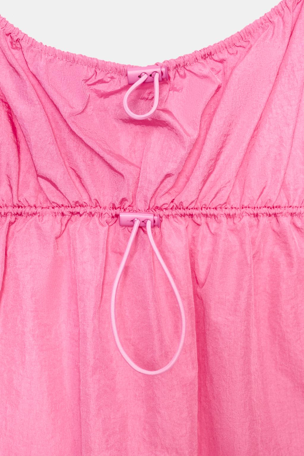 КОРОТКОЕ НЕЙЛОНОВОЕ ПЛАТЬЕ С ФИКСАТОРАМИ