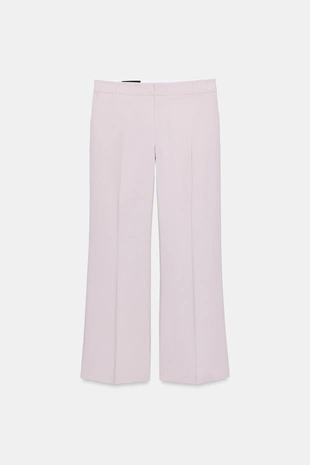 Брюки прямого кроя с низкой посадкой- Заказать в России