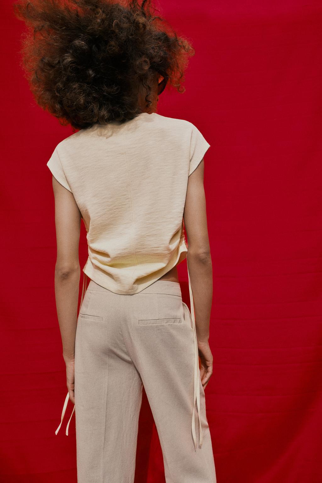 ФУТБОЛКА В СТИЛЕ РУСТИК СО СБОРКАМИ