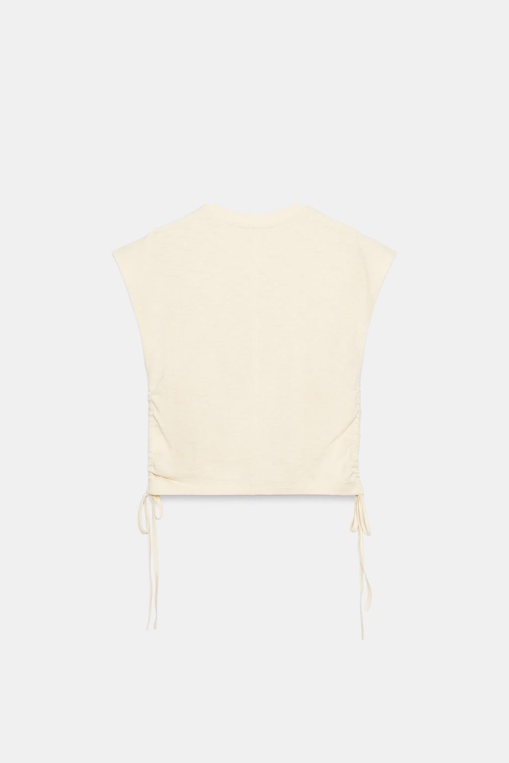 ФУТБОЛКА В СТИЛЕ РУСТИК СО СБОРКАМИ