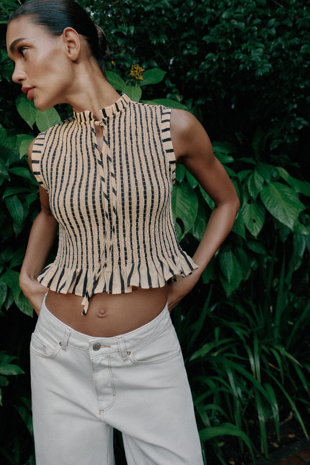 ТОП В ПОЛОСКУ С ЖАТКОЙ