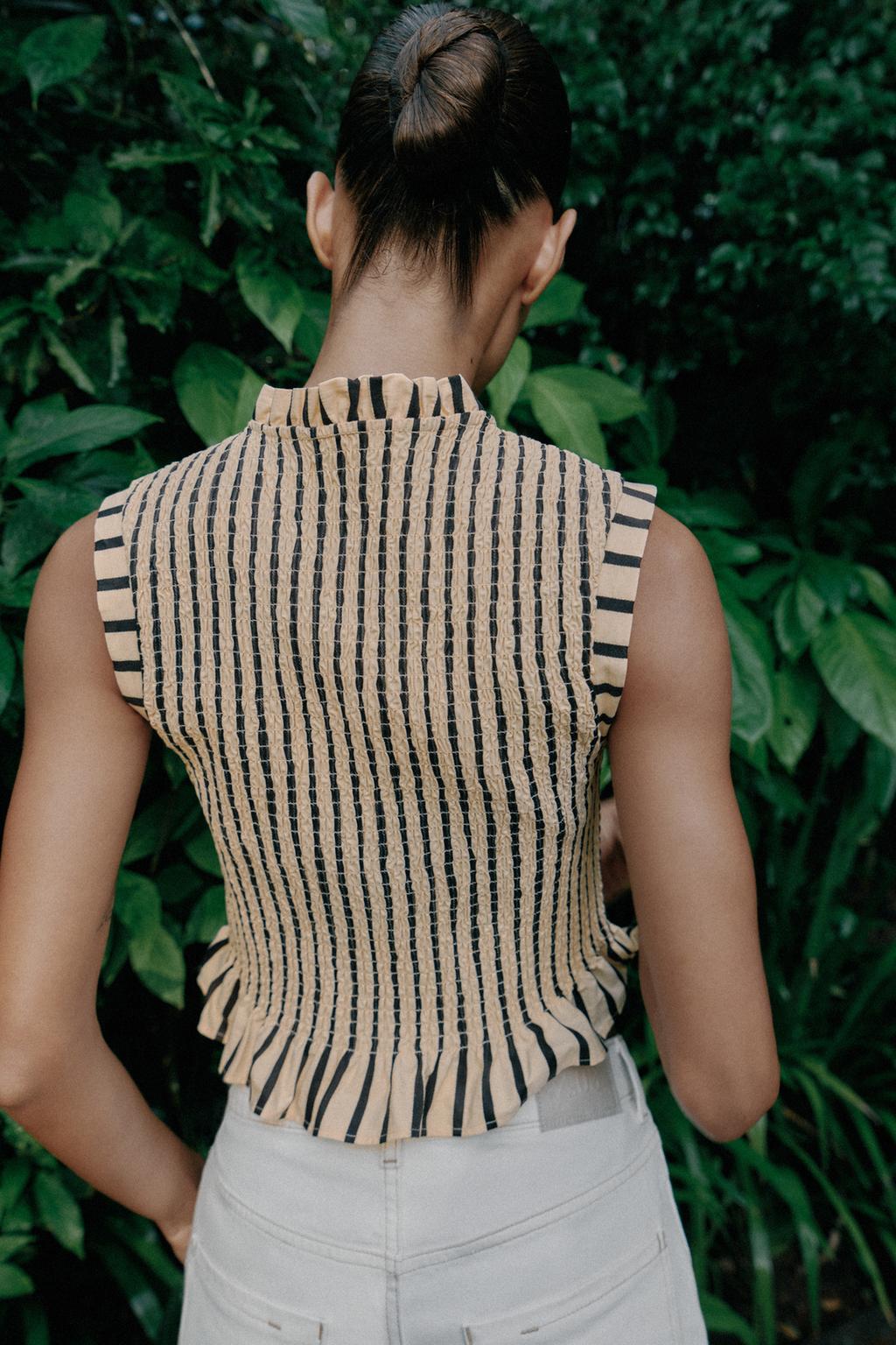 ТОП В ПОЛОСКУ С ЖАТКОЙ