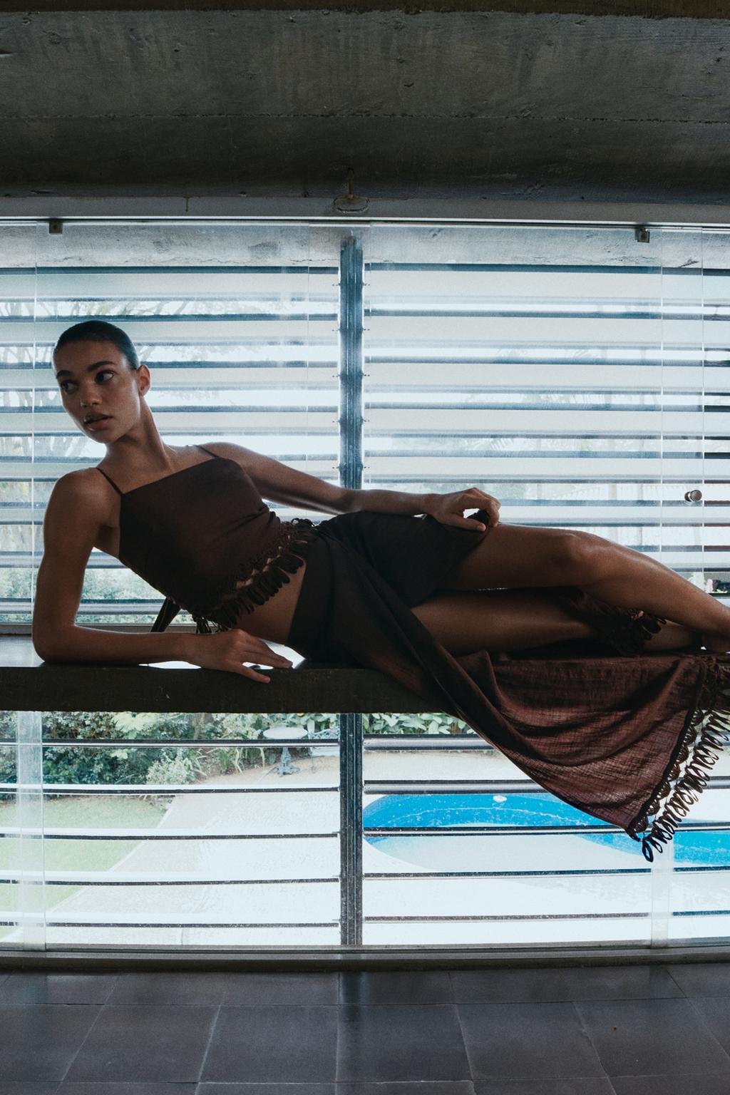 КРОП-ТОП С БАХРОМОЙ