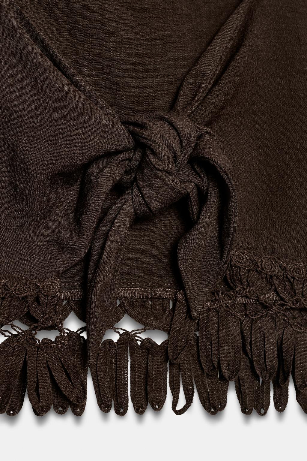 КРОП-ТОП С БАХРОМОЙ