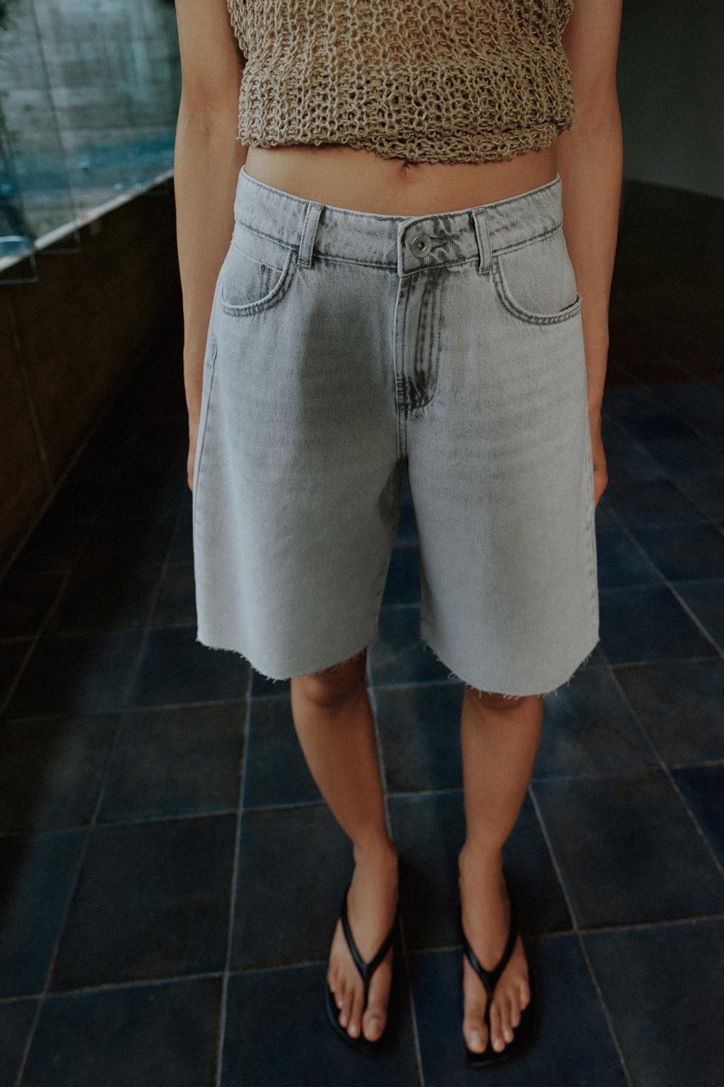 ДЖИНСОВЫЕ ШОРТЫ Z1975 СО СРЕДНЕЙ ПОСАДКОЙ