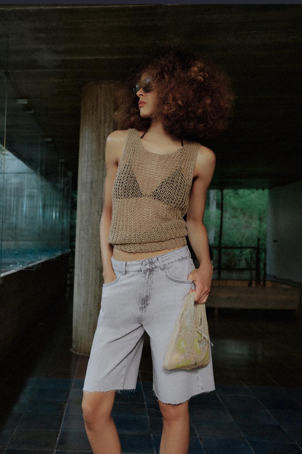 ДЖИНСОВЫЕ ШОРТЫ Z1975 СО СРЕДНЕЙ ПОСАДКОЙ