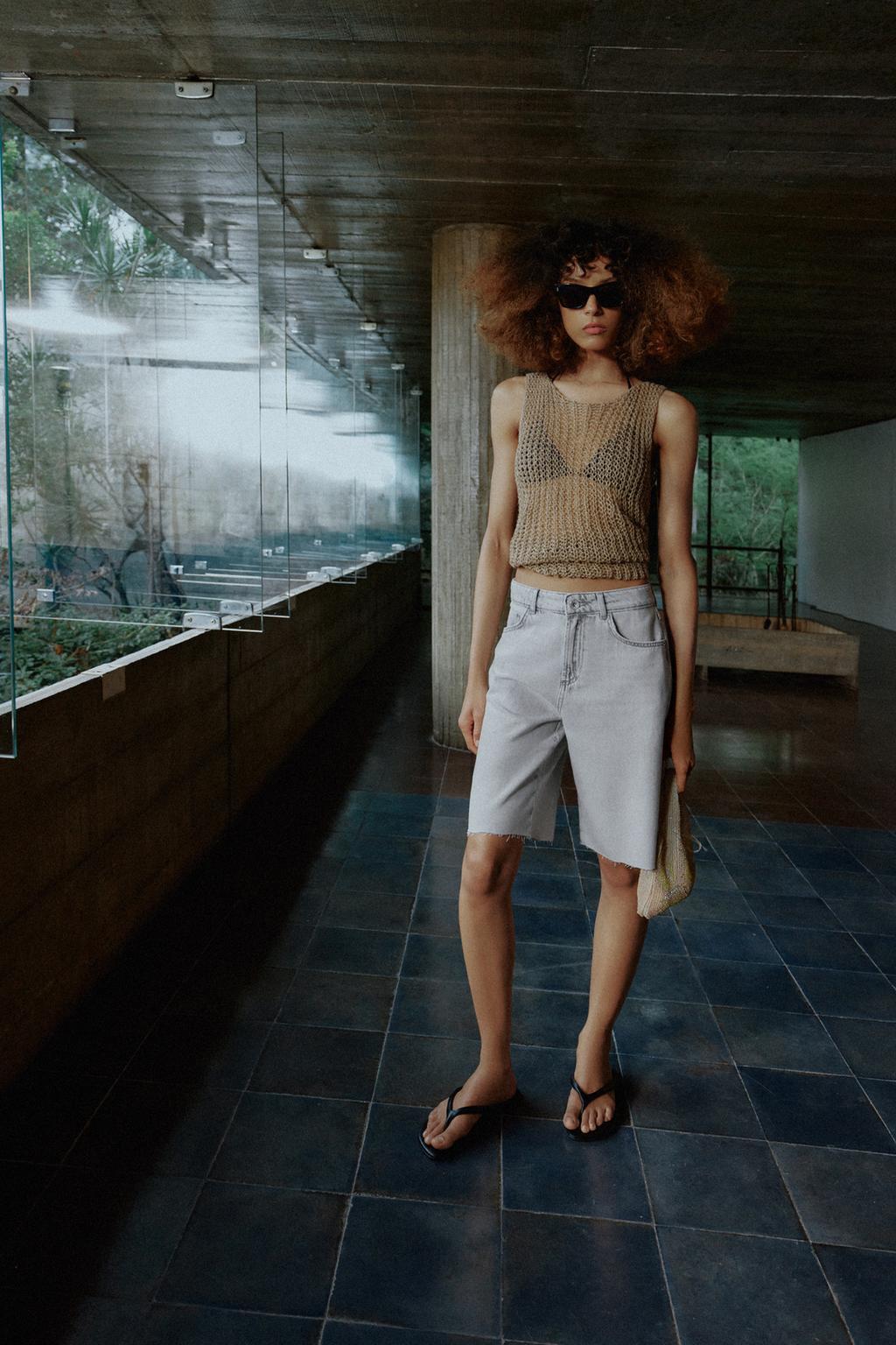 ДЖИНСОВЫЕ ШОРТЫ Z1975 СО СРЕДНЕЙ ПОСАДКОЙ