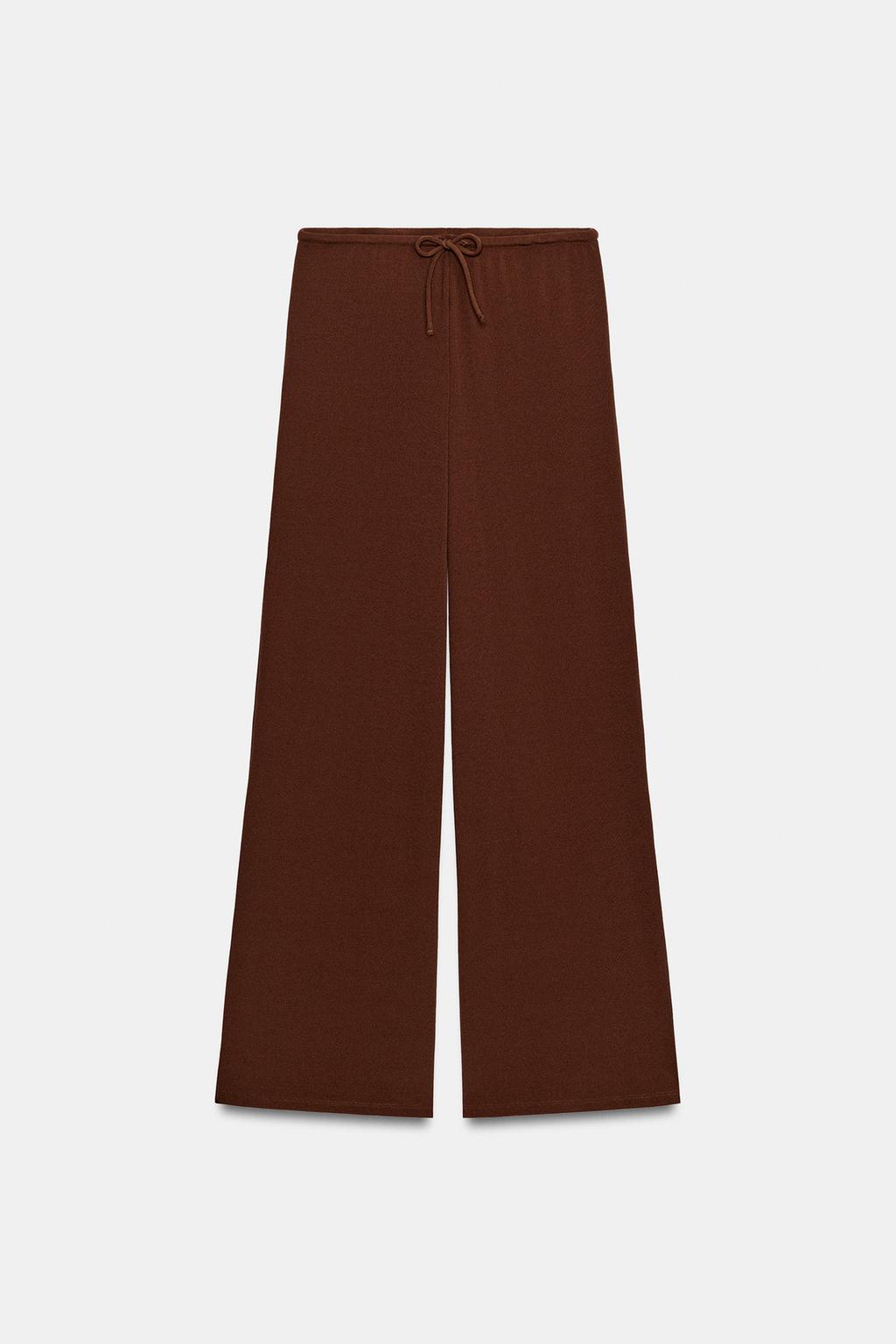 БРЮКИ ПАЛАЦЦО ИЗ ФАКТУРНОЙ ТКАНИ