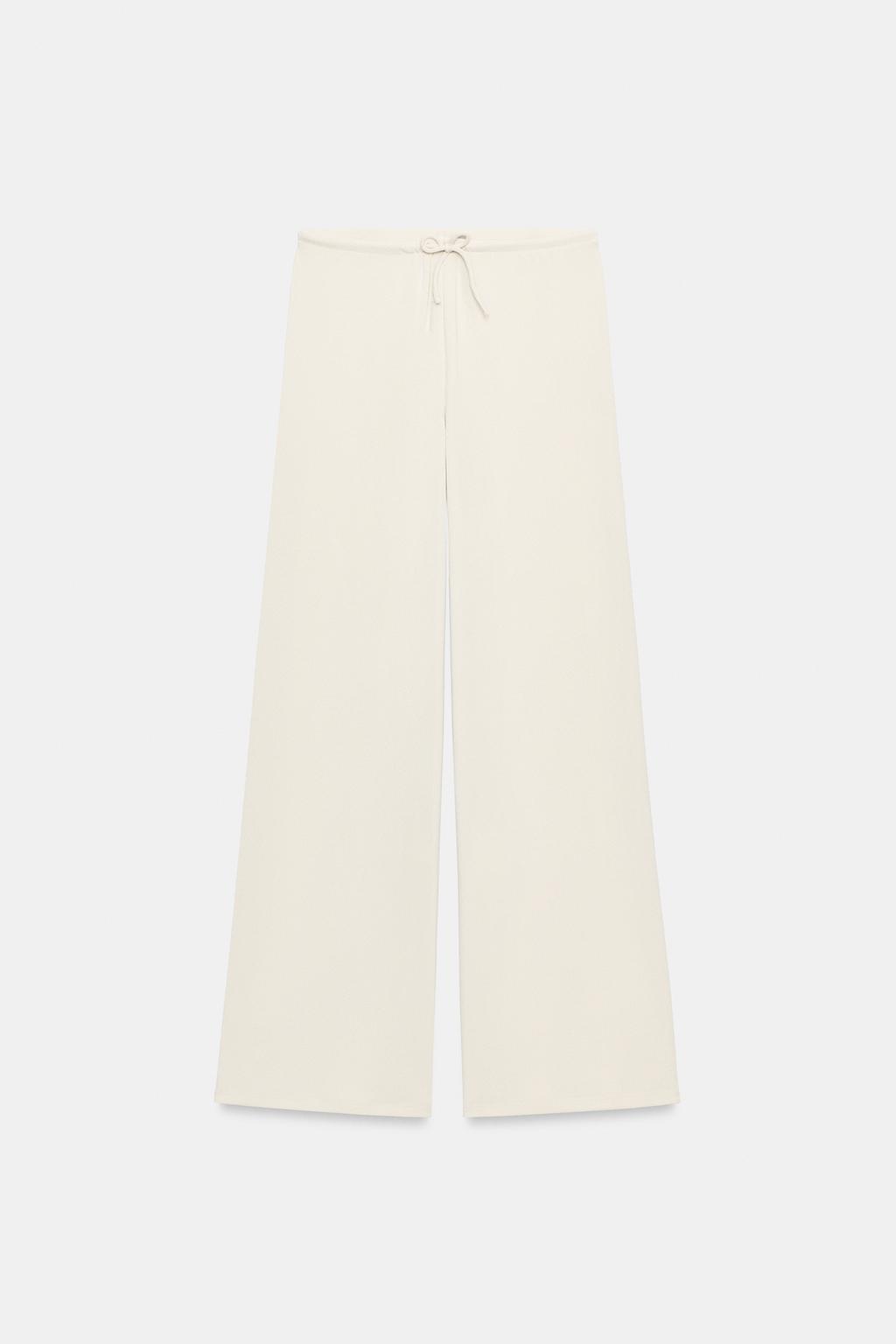 БРЮКИ ПАЛАЦЦО ИЗ ФАКТУРНОЙ ТКАНИ