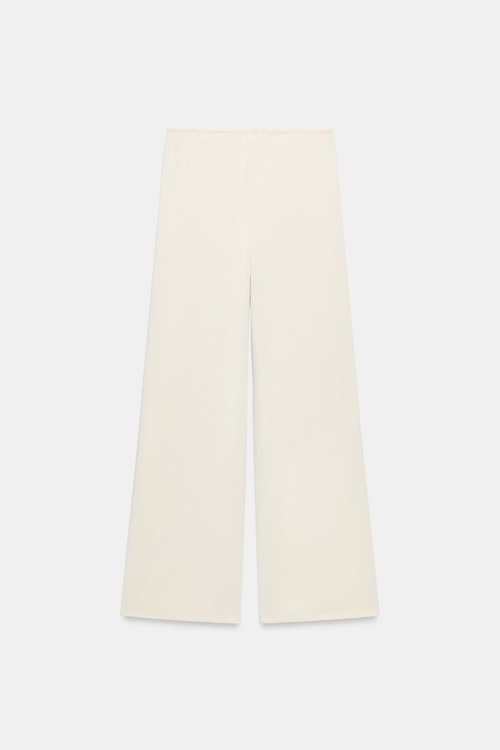 БРЮКИ ПАЛАЦЦО ИЗ ФАКТУРНОЙ ТКАНИ