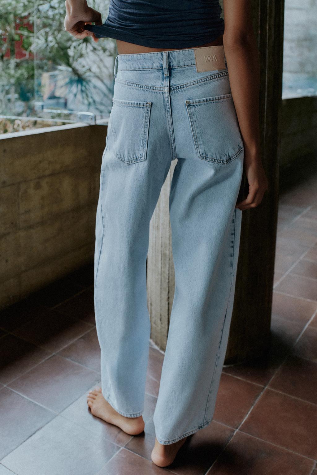 ДЖИНСЫ Z1975 С ВЫСОКОЙ ПОСАДКОЙ И ПЕРЕДНИМИ ШВАМИ