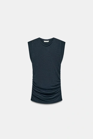 Топ с боковыми сборками- Заказать в России