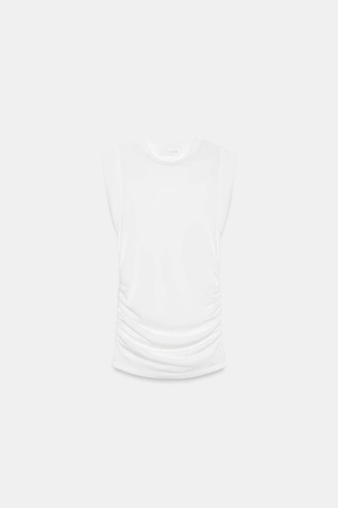 Топ с боковыми сборками- Заказать в России