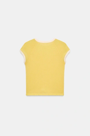 Футболка с контрастной отделкой- Заказать в России