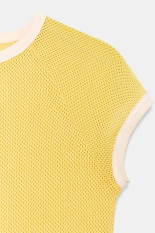 Футболка с контрастной отделкой- Заказать в России