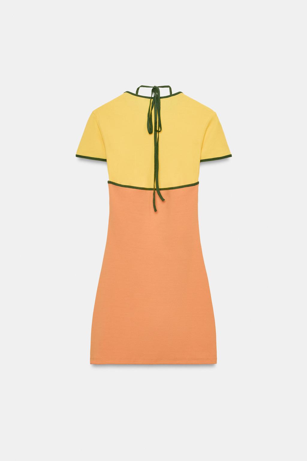 МИНИ-ПЛАТЬЕ С ЭФФЕКТОМ ДВОЙНОГО СЛОЯ