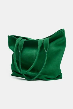 Замшевая сумка-шопер- Заказать в России