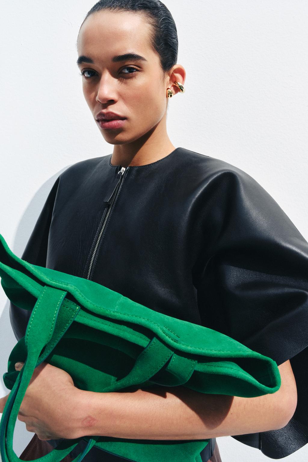 ЗАМШЕВАЯ СУМКА-ШОПЕР