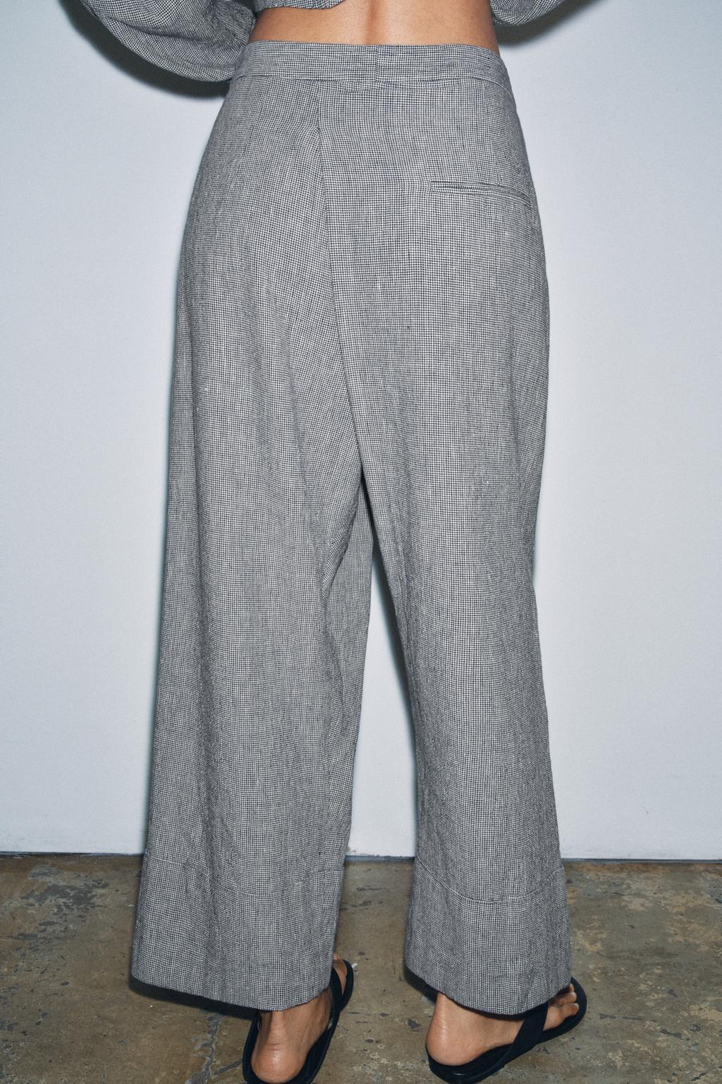 БРЮКИ-ПАРЕО В КЛЕТКУ «ГУСИНАЯ ЛАПКА» — ZW COLLECTION