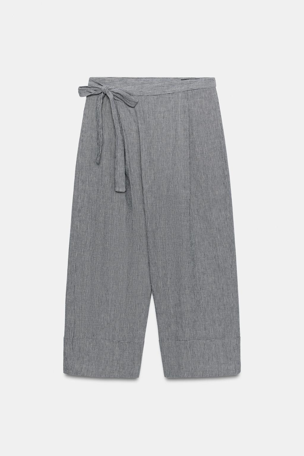 БРЮКИ-ПАРЕО В КЛЕТКУ «ГУСИНАЯ ЛАПКА» — ZW COLLECTION