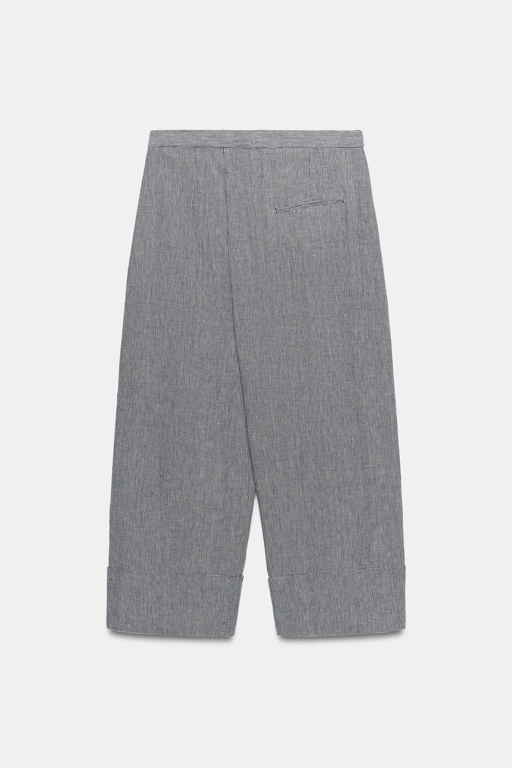 БРЮКИ-ПАРЕО В КЛЕТКУ «ГУСИНАЯ ЛАПКА» — ZW COLLECTION