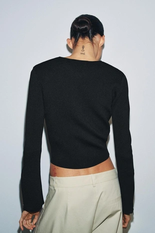 Кардиган с молниями- Заказать в России