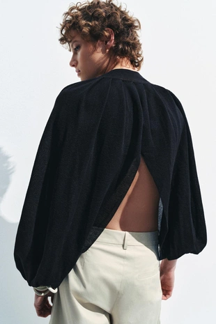 Топ-накидка из тонкого трикотажа- Заказать в России