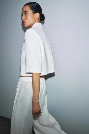 Укороченный блейзер с короткими рукавами — Zw Collection- Заказать в России