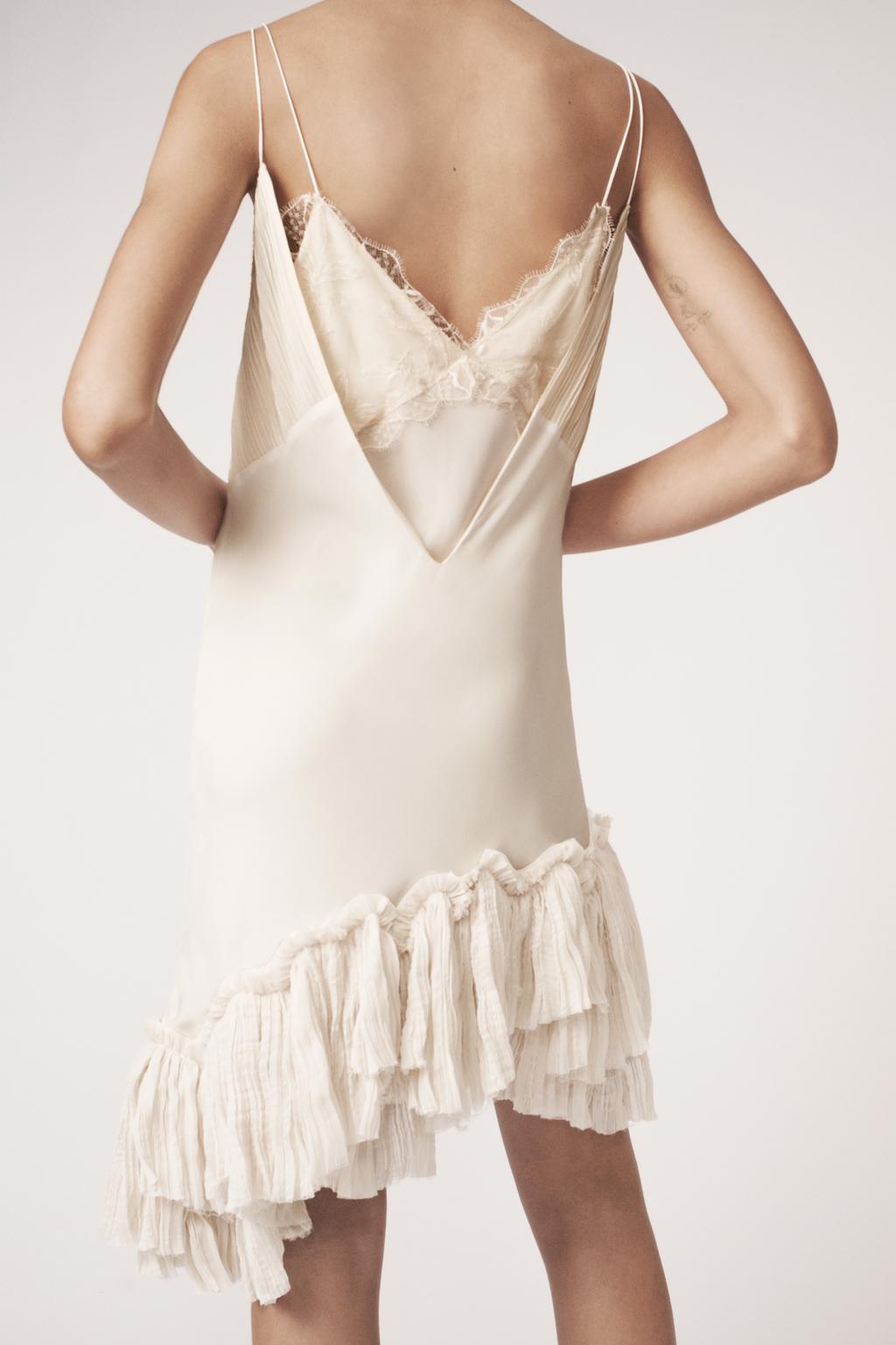 АСИММЕТРИЧНОЕ ПЛАТЬЕ С ВОЛАНАМИ — THE ITEM