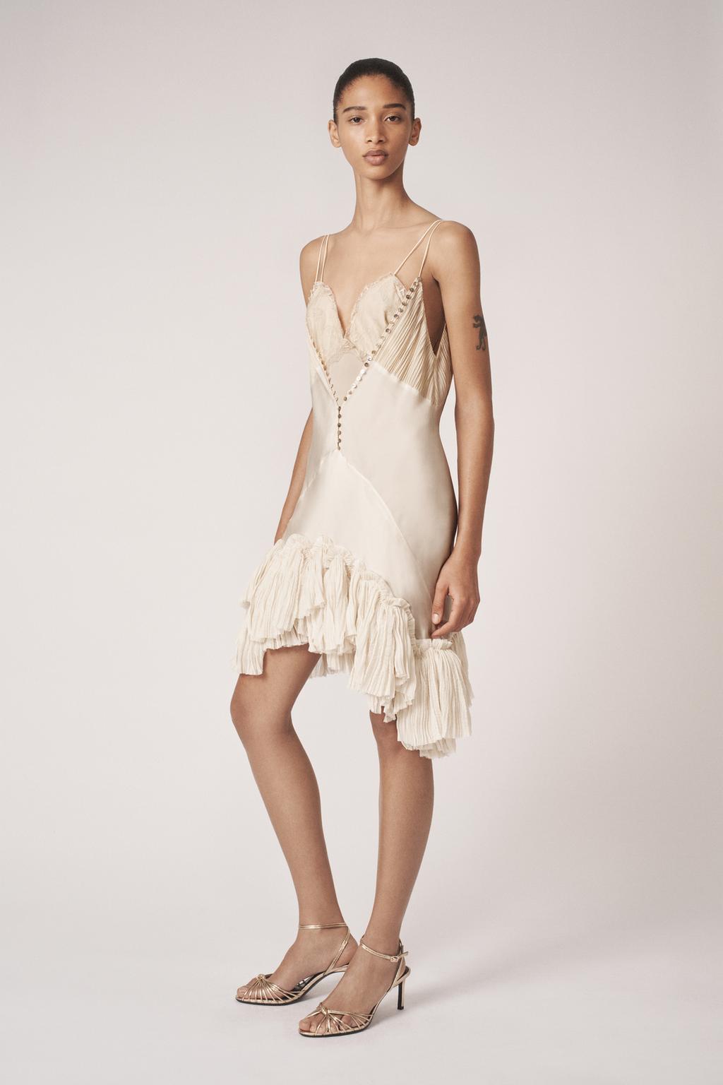 АСИММЕТРИЧНОЕ ПЛАТЬЕ С ВОЛАНАМИ — THE ITEM