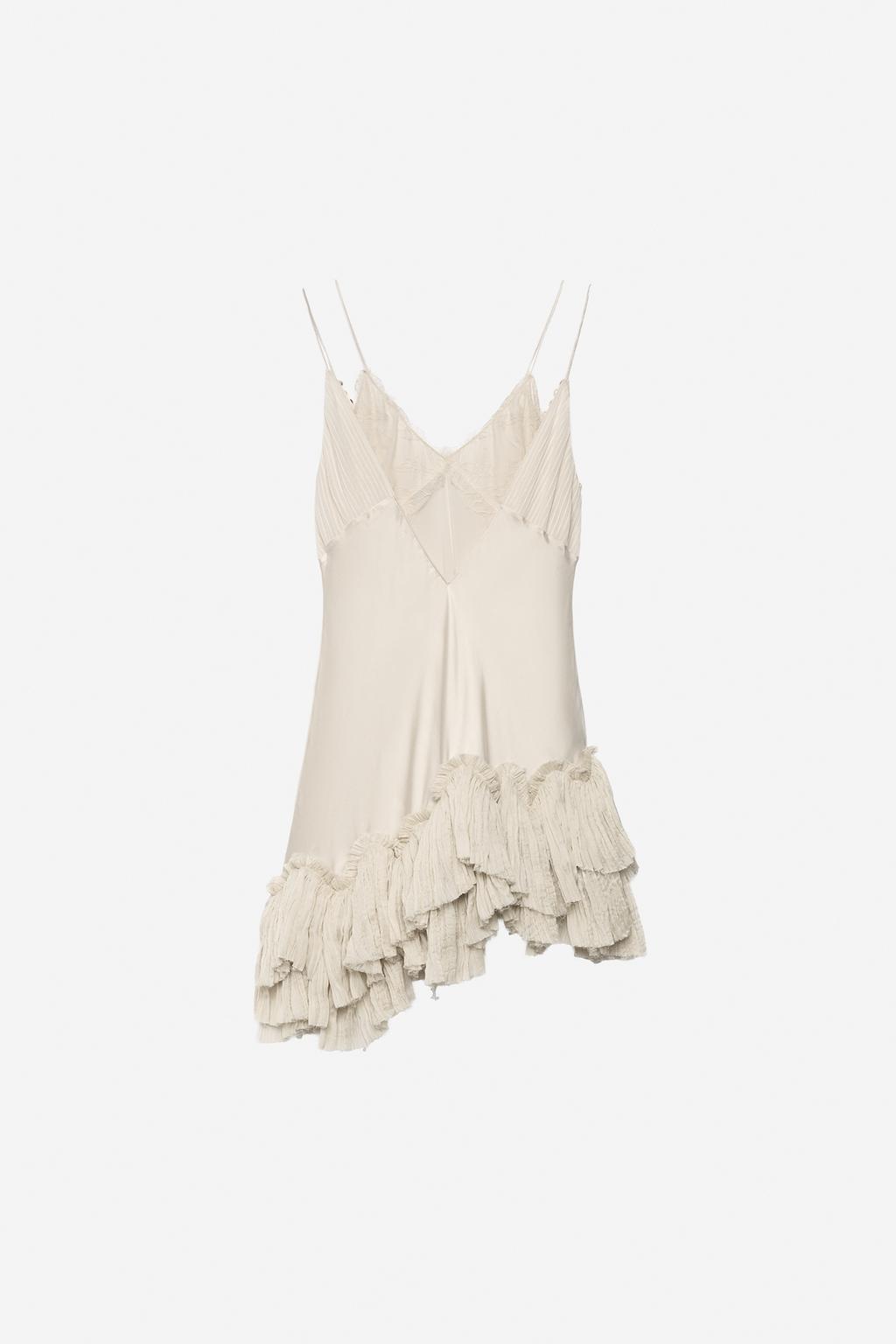 АСИММЕТРИЧНОЕ ПЛАТЬЕ С ВОЛАНАМИ — THE ITEM